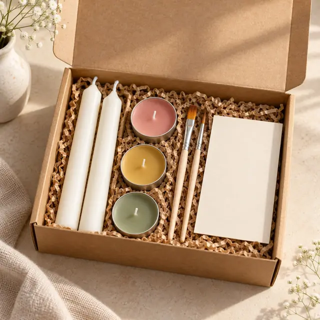 kit para pintar velas en caja